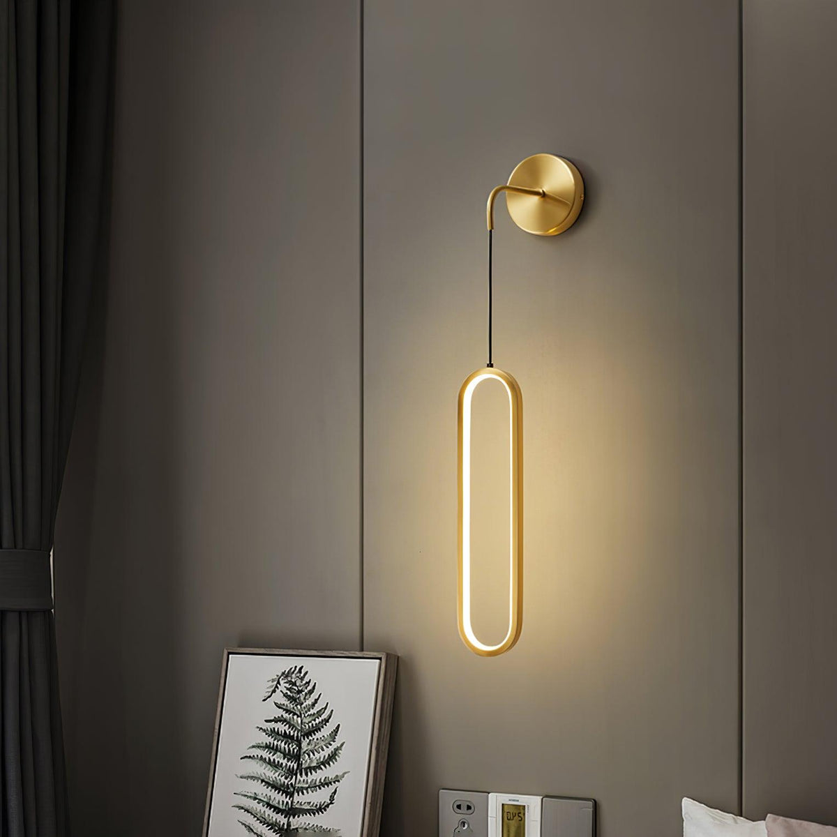 Vertical LED Sconce Light 27 Inch Contemporary Adjustable Color Temperature Fixture for Hallways Bedrooms Living Rooms Modern Acrylic Shade