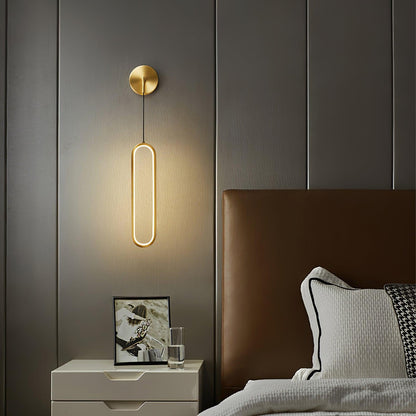 Vertical LED Sconce Light 27 Inch Contemporary Adjustable Color Temperature Fixture for Hallways Bedrooms Living Rooms Modern Acrylic Shade