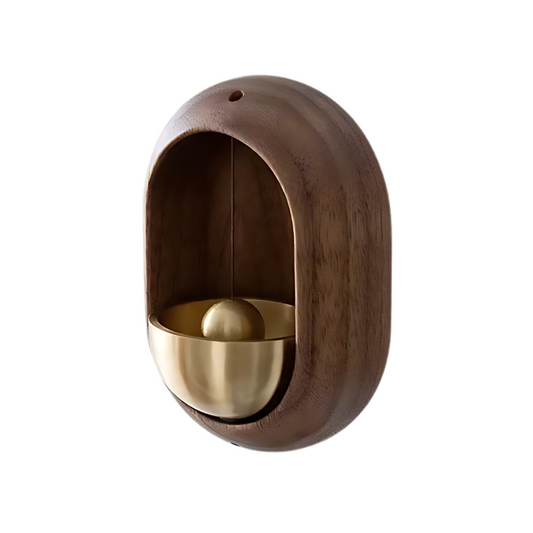 Carillon de porte en bois au son apaisant pour entrées de maison et de bureau
