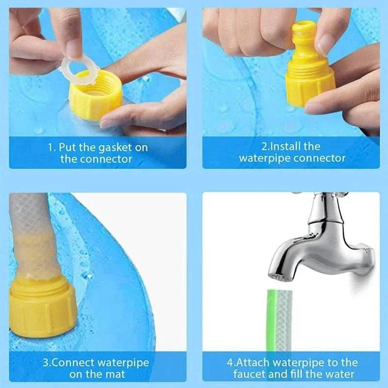 PETHYDRA | Interactive Dog Water Mat with Built-In Sprinkler for Summer Fun