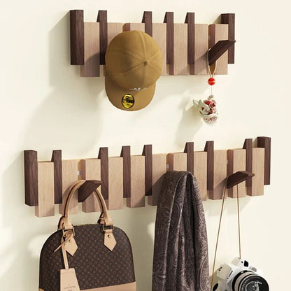 KEYNEST – Wall Mounted Coat Rack Folding Hook Organizer