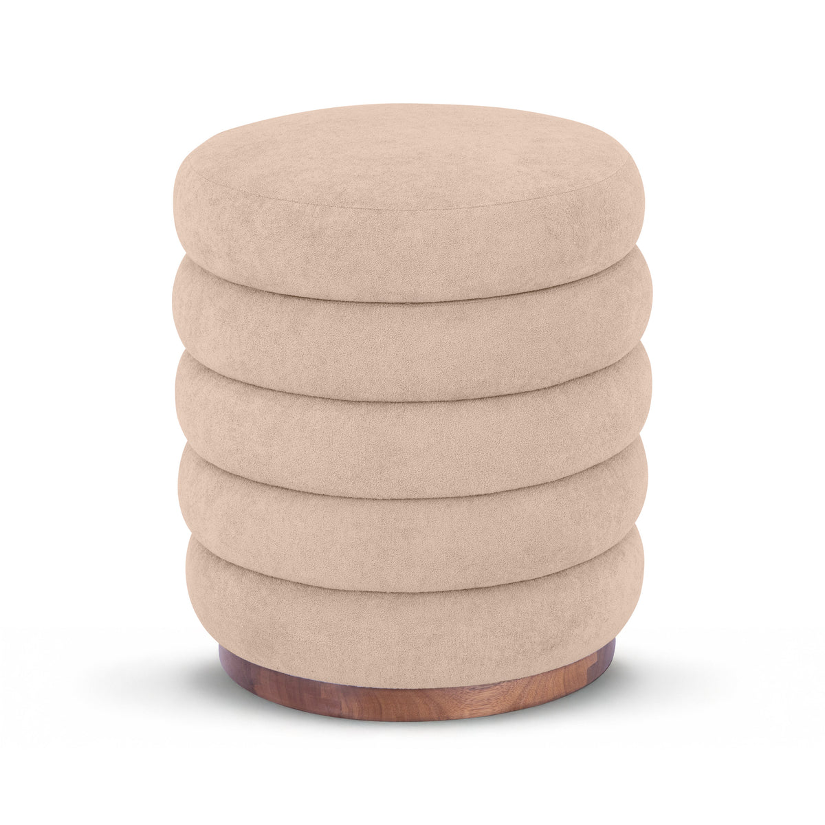 Paisley Ottoman with Hidden Storage – Elegant Sand Accent Piece for Footrest and Extra Seating