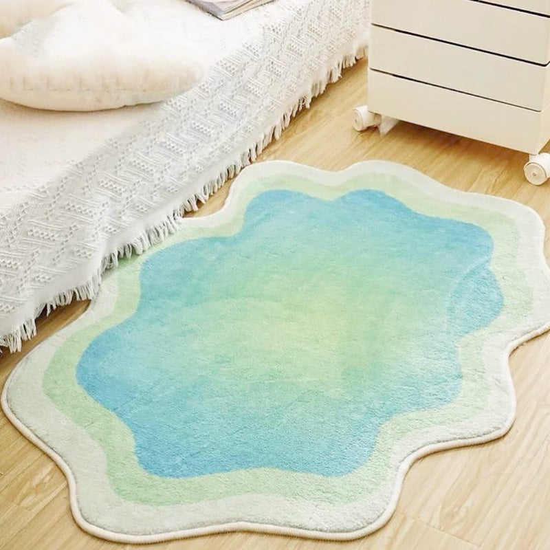 Soft Cloud-Shaped Area Rug in Pastel Colors for Bedroom, Kids Room & Nursery Decor | Non-Slip Plush Floor Mat