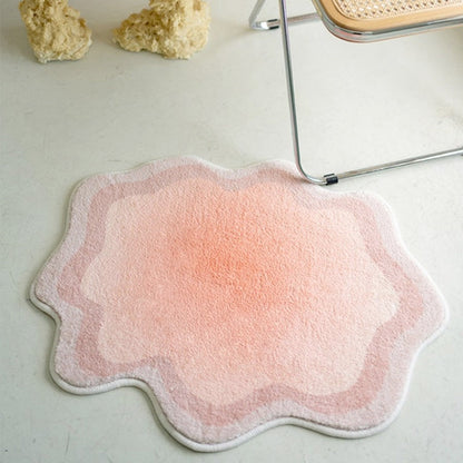 Soft Cloud-Shaped Area Rug in Pastel Colors for Bedroom, Kids Room & Nursery Decor | Non-Slip Plush Floor Mat