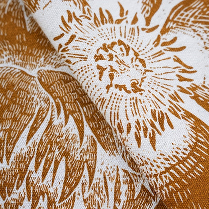 Pavo Floral Tablecloth - Microfiber Polyester, Tassel Trimmed