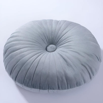 Pavo Plush Cushion - Pumpkin Shape, Soft Polyester