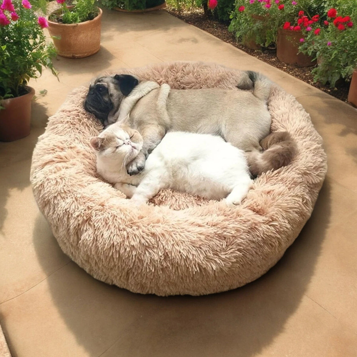 Ortekor Pawfey | Calming Dog Bed with Ergonomic Support | Super Soft Design for Peaceful Sleep