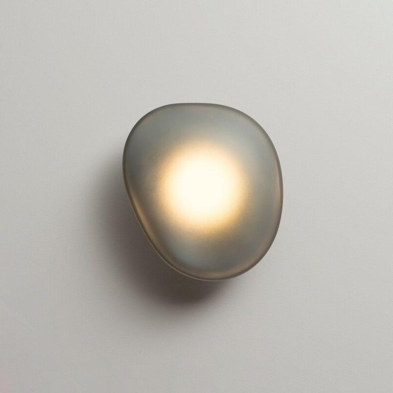 Organic Glass LED Sconce Light Fixture Wall or Ceiling Mount Modern Home Lighting Warm Neutral Cool White for Bedroom Living Room Hallway De