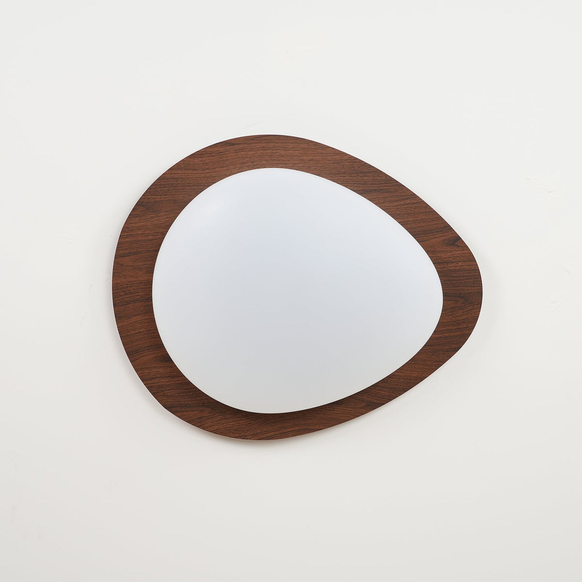 Flush Mount LED Ceiling Light Round 12 in Walnut Finish 12W Indoor for Bedroom Living Room Dining Room Kitchen Hallway Foyer Dimmable Low Pr