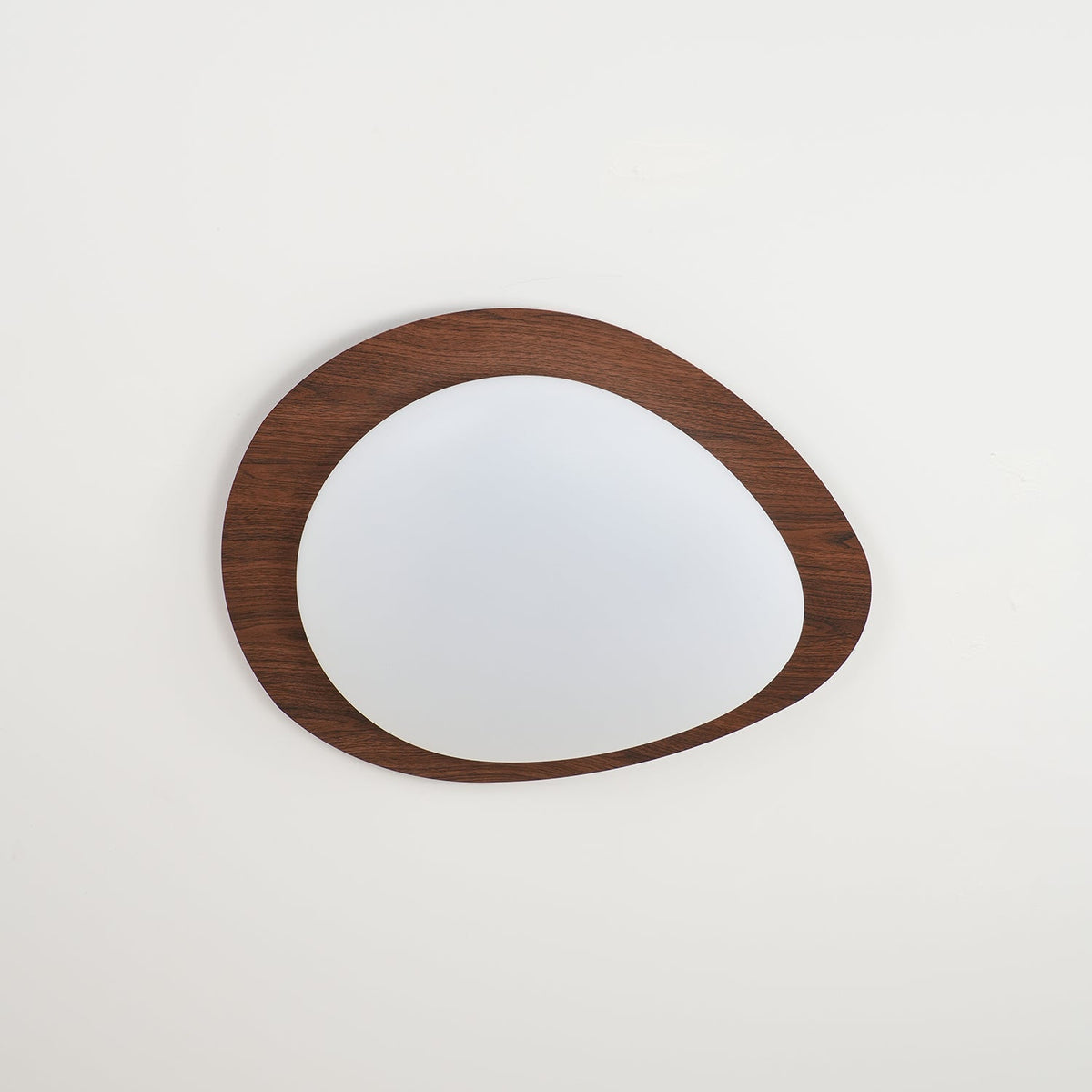 Flush Mount LED Ceiling Light Round 12 in Walnut Finish 12W Indoor for Bedroom Living Room Dining Room Kitchen Hallway Foyer Dimmable Low Pr