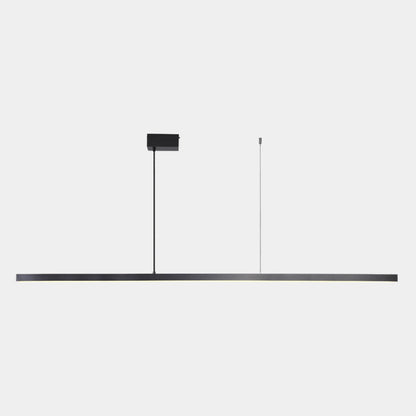 Linear LED Ceiling Fixture Brass Finish Adjustable Height Dimmable Remote Control for Kitchen Island Dining Room Table Modern Hanging Light