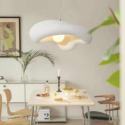 Sculptural Resin Ceiling Fixture 24×9 in Adjustable Color Temperature G9 LED Overhead Lighting for Dining Areas Bedrooms Living Spaces