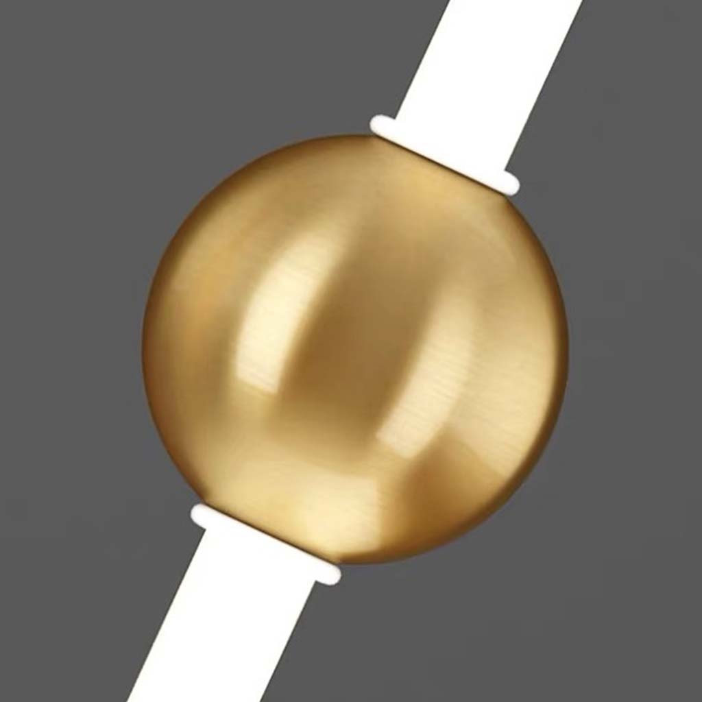 Linear Hanging Ceiling Light LED Iron Glass Tube Fixture Adjustable Height Bedroom Dining Room Kitchen Island Warm Neutral Glow 3.5 in Diame