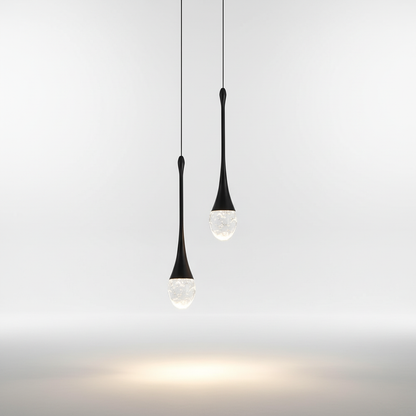 Tapered Glass Drop Ceiling Fixture 10 Inch Warm White Glow Adjustable Cord Hanging Light for Kitchen Island Dining Table Entryway Modern Hom