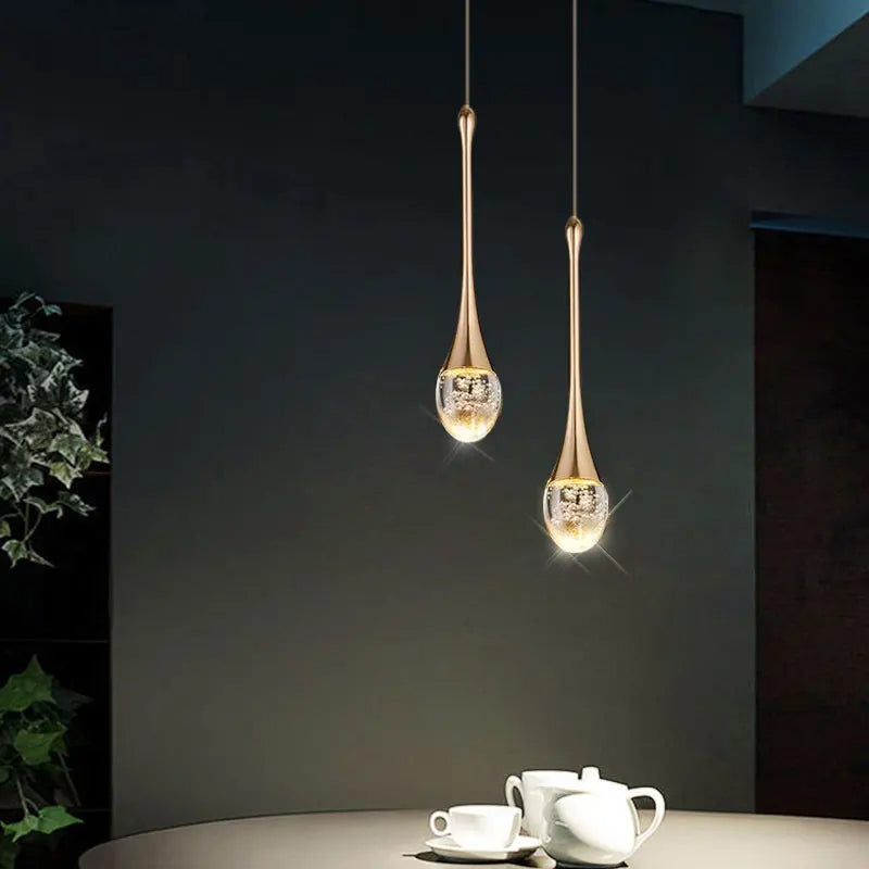 Tapered Glass Drop Ceiling Fixture 10 Inch Warm White Glow Adjustable Cord Hanging Light for Kitchen Island Dining Table Entryway Modern Hom