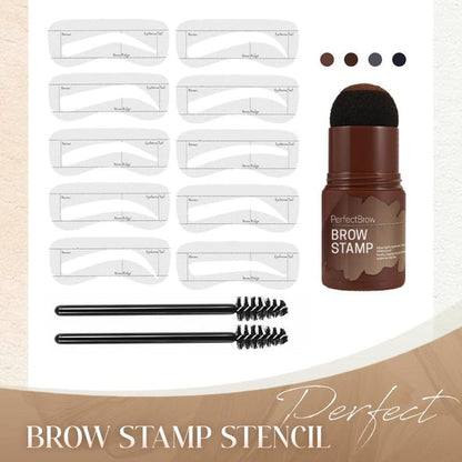 Kit de pochoirs et tampon à sourcils pour une forme parfaite