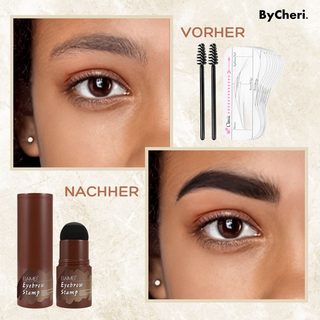 Kit de pochoirs et tampon à sourcils pour une forme parfaite