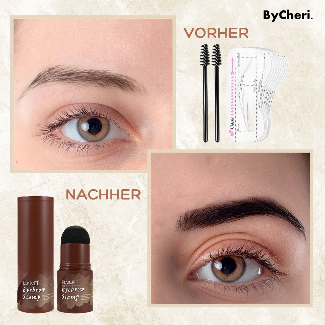 Kit de pochoirs et tampon à sourcils pour une forme parfaite