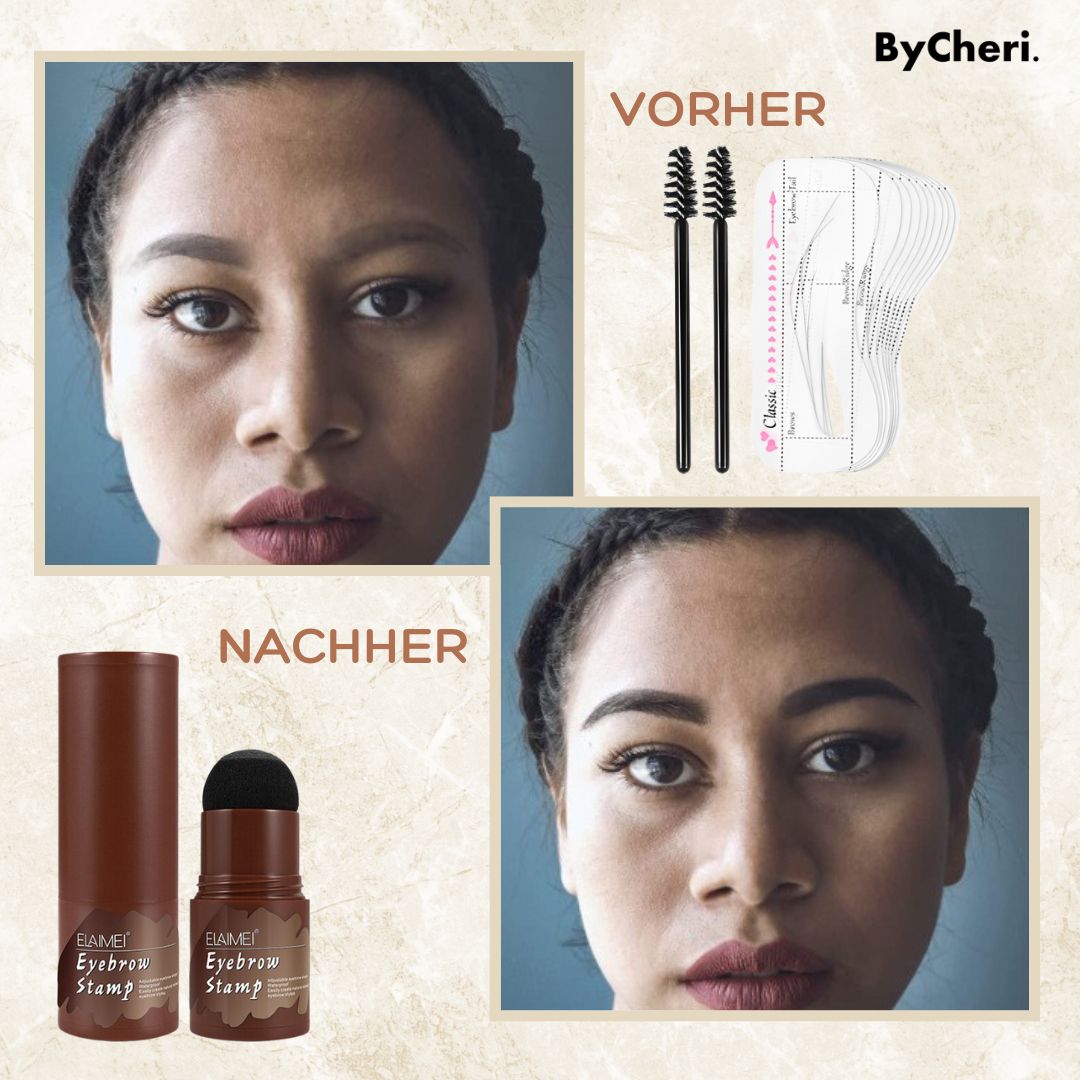 Kit de pochoirs et tampon à sourcils pour une forme parfaite