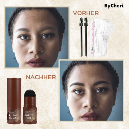 Kit de pochoirs et tampon à sourcils pour une forme parfaite