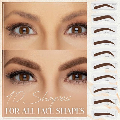 Kit de pochoirs et tampon à sourcils pour une forme parfaite