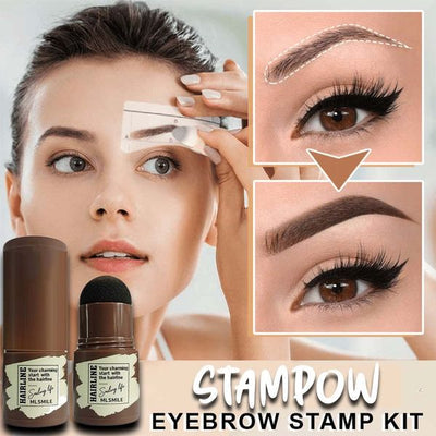 Kit de pochoirs et tampon à sourcils pour une forme parfaite
