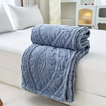 Perrin Fleece Blanket - Microfiber Softness, French-Inspired Design