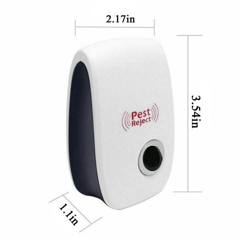 Ultrasonic Pest Repeller Plug-In 2-Pack for Mice Rats Roaches Spiders Bugs Indoor Home Rooms Kitchen Bedroom