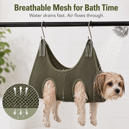 Ortekor Pet Grooming Sling Bag for Cats & Small Dogs - Easier Nail Trims, Paw Care & Bath Time at Home