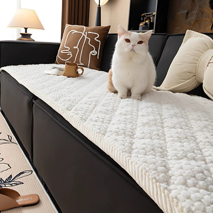 Housse de canapé matelassée pour animaux – Protection de meubles imperméable avec envers antidérapant pour chiens et chats – Housse de canapé lavable en machine