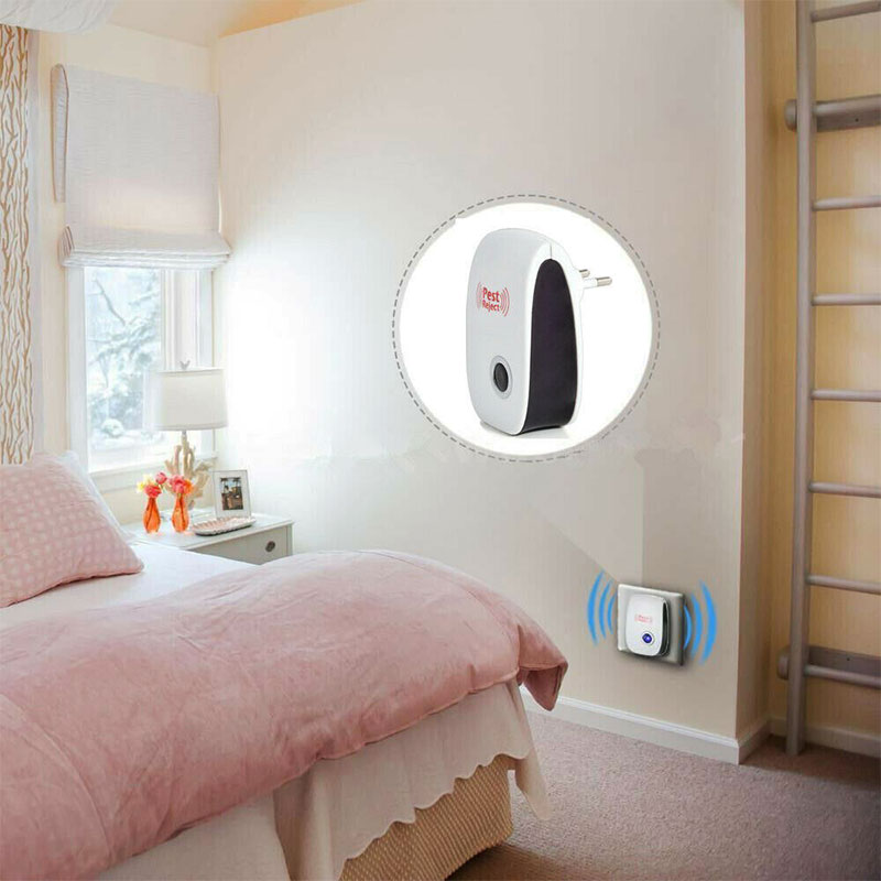 Electronic Rodent Repeller Ultrasonic Pest Control Plugin for Mice Rats Insects Safe Chemical-Free Indoor Coverage