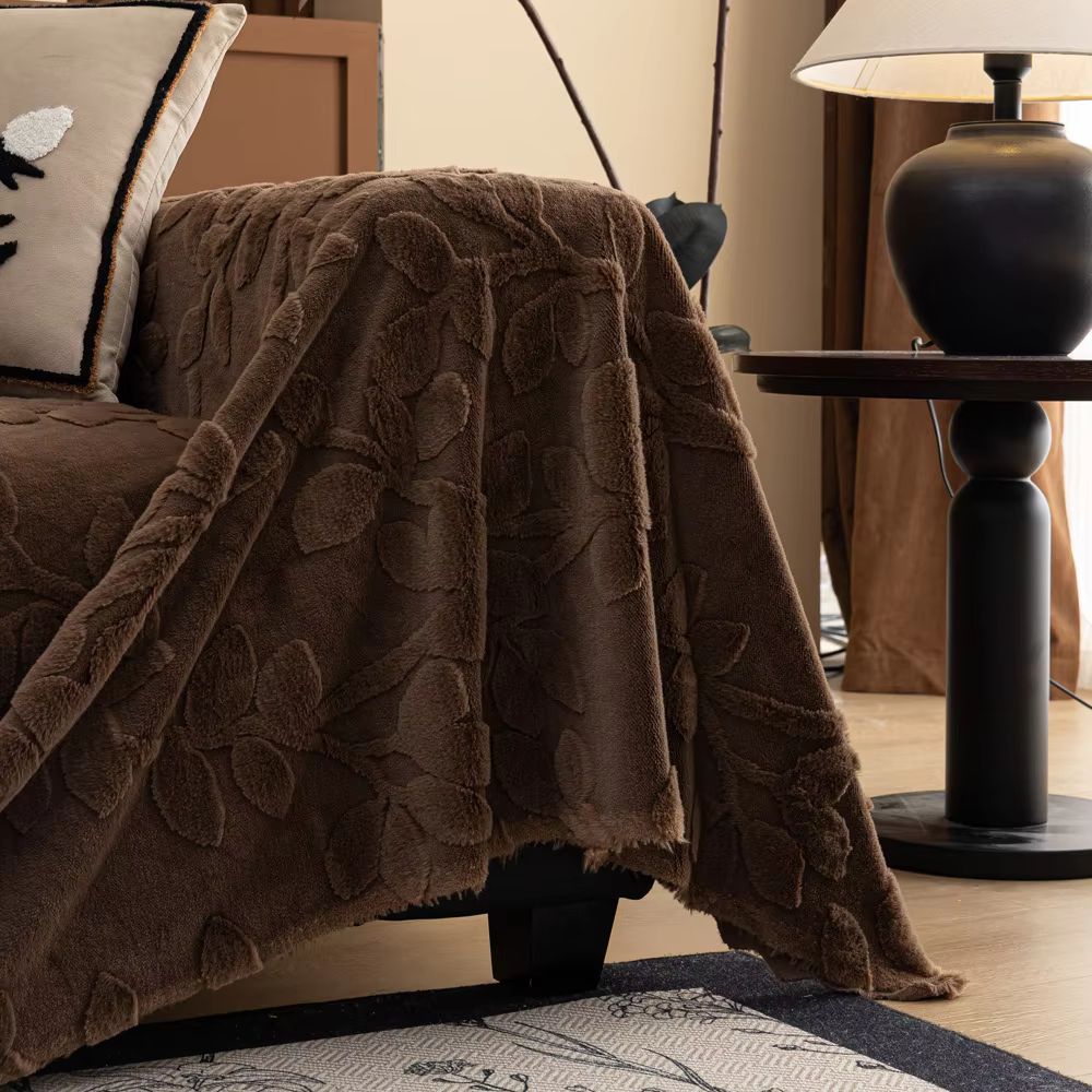 Petal Comfort Sofa Cover - Soft Microfiber, Versatile Floral Design