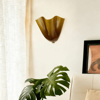 Petalia | Modern Glass Wall Sconce with Organic Design | Ambient Lighting for Elegant Spaces