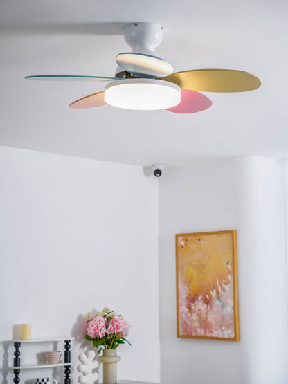 Indoor Ceiling Fan with LED Light 35 in Wood Blade Curved Design 6-Speed Remote Control DC Motor for Living Room Bedroom Dining Room Grey Gr
