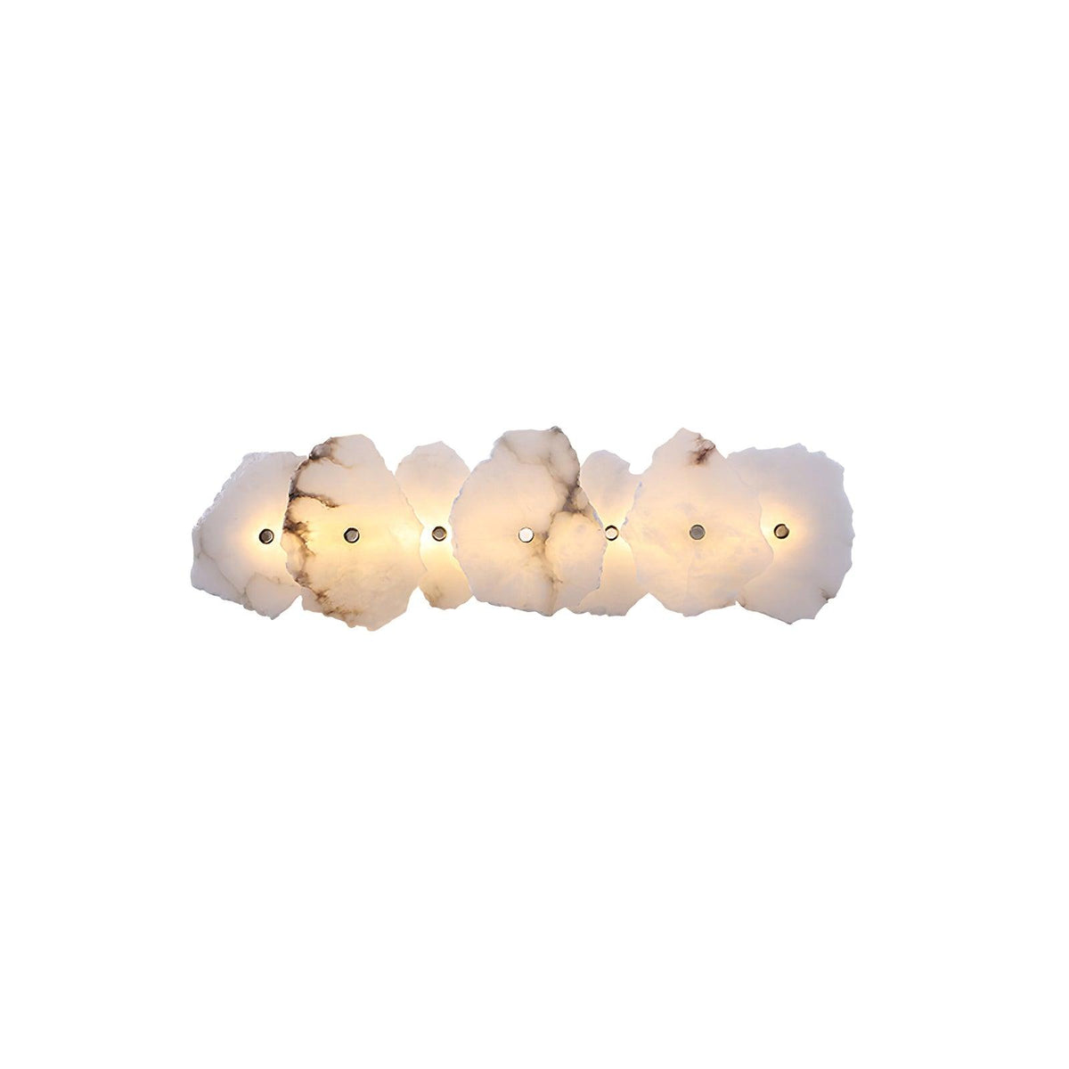 Modern LED Fixture Alabaster & Metal 5.5 Inch White for Hallways Bedrooms Living Rooms Hardwired Multi-Head Options Indoor Ambient Lighting