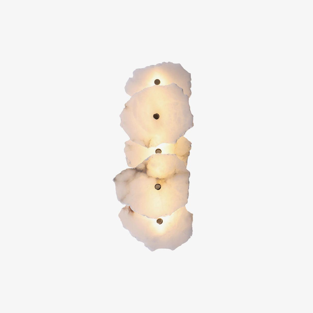 Modern LED Fixture Alabaster & Metal 5.5 Inch White for Hallways Bedrooms Living Rooms Hardwired Multi-Head Options Indoor Ambient Lighting