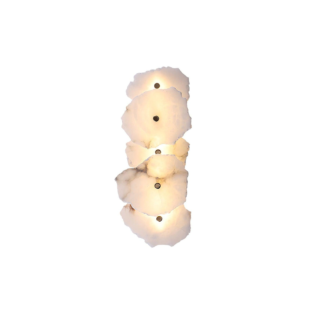 Modern LED Fixture Alabaster & Metal 5.5 Inch White for Hallways Bedrooms Living Rooms Hardwired Multi-Head Options Indoor Ambient Lighting