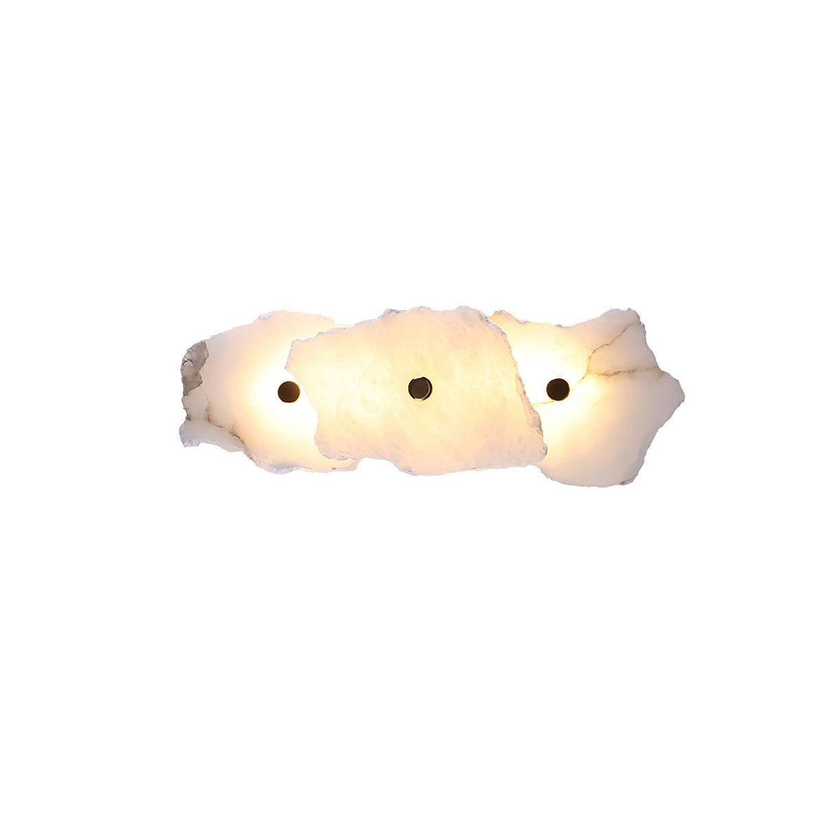 Modern LED Fixture Alabaster & Metal 5.5 Inch White for Hallways Bedrooms Living Rooms Hardwired Multi-Head Options Indoor Ambient Lighting