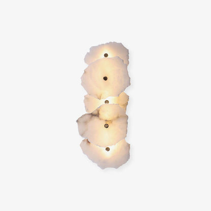 Modern LED Fixture Alabaster & Metal 5.5 Inch White for Hallways Bedrooms Living Rooms Hardwired Multi-Head Options Indoor Ambient Lighting