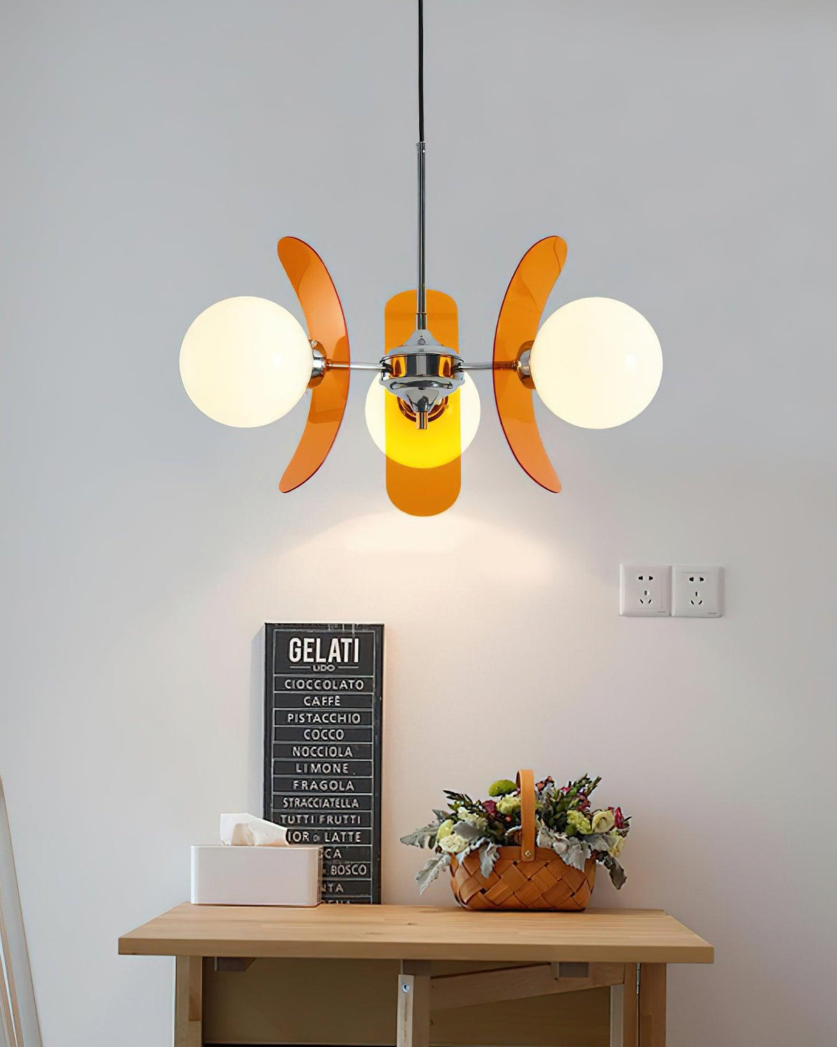 Iron Glass Ceiling Light for Dining Room Modern Multi-Bulb Fixture Adjustable Pendant Chandelier for Kitchen Island Living Room Entryway Hom