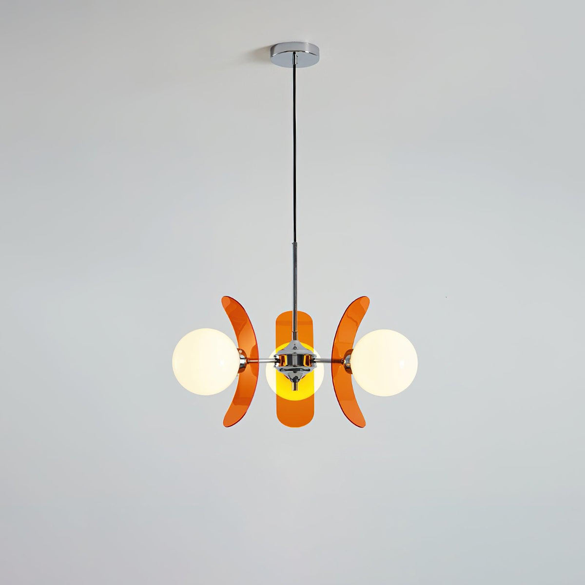 Iron Glass Ceiling Light for Dining Room Modern Multi-Bulb Fixture Adjustable Pendant Chandelier for Kitchen Island Living Room Entryway Hom