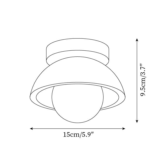 Travertine Stone Flush Mount Light 5.9 in Diameter White Natural Wood Wall or Ceiling Fixture G9 Base Opal Glass Diffuser for Bathroom Bedro