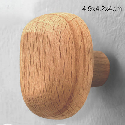 Pinnacle Modern Coat Hooks - Wall Mounted Solid Wood, Minimalist Design