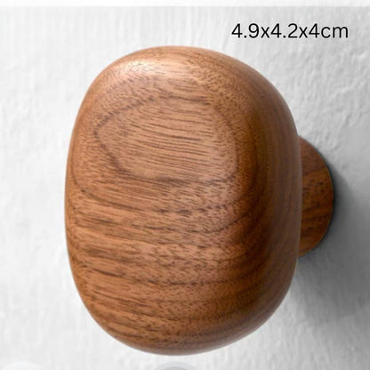 Pinnacle Modern Coat Hooks - Wall Mounted Solid Wood, Minimalist Design