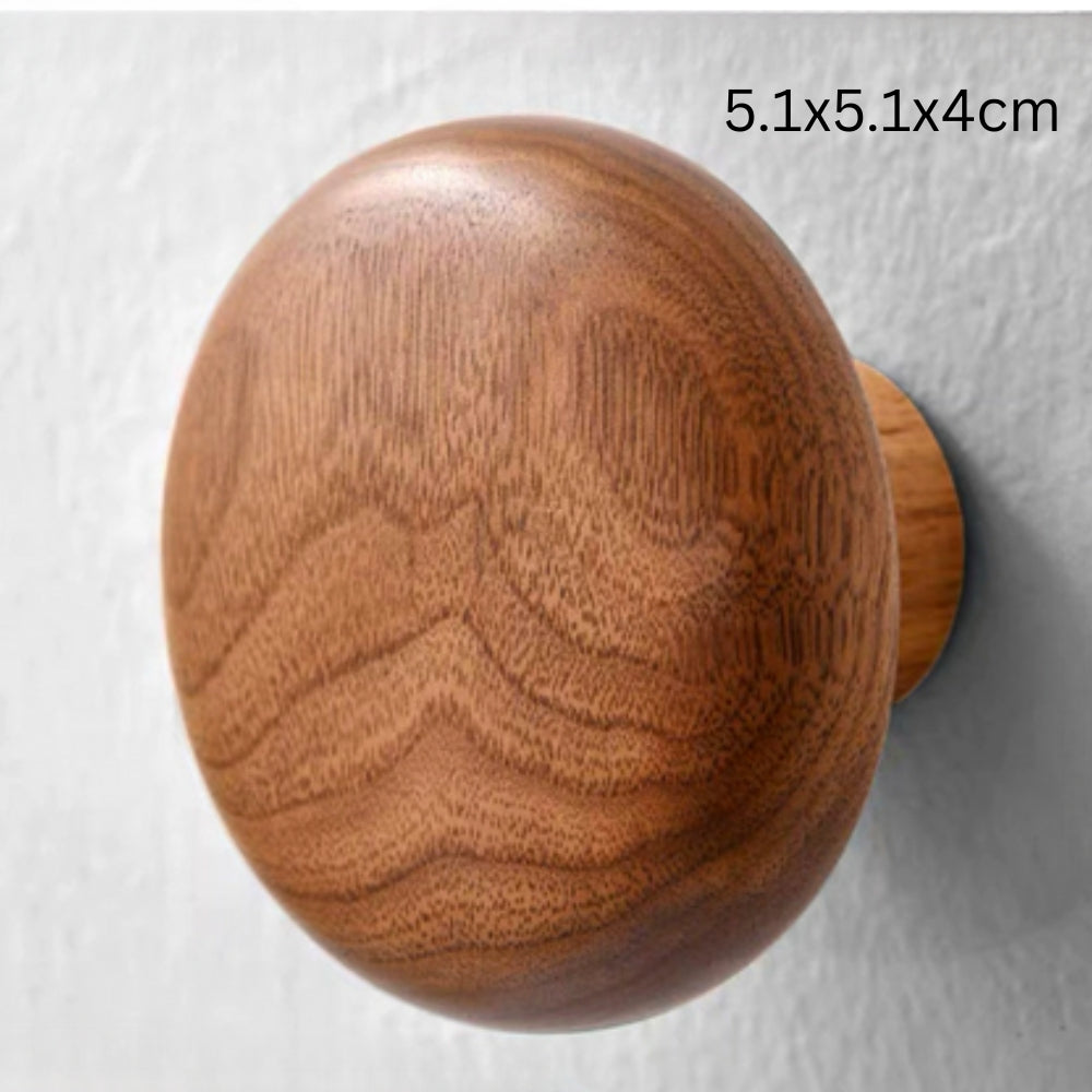 Pinnacle Modern Coat Hooks - Wall Mounted Solid Wood, Minimalist Design