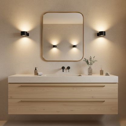 Pivot Easy-Stick | 360° Wireless Dual-Direction LED Wall Sconce with USB Rechargeable Design | Versatile Lighting Solution for Any Space