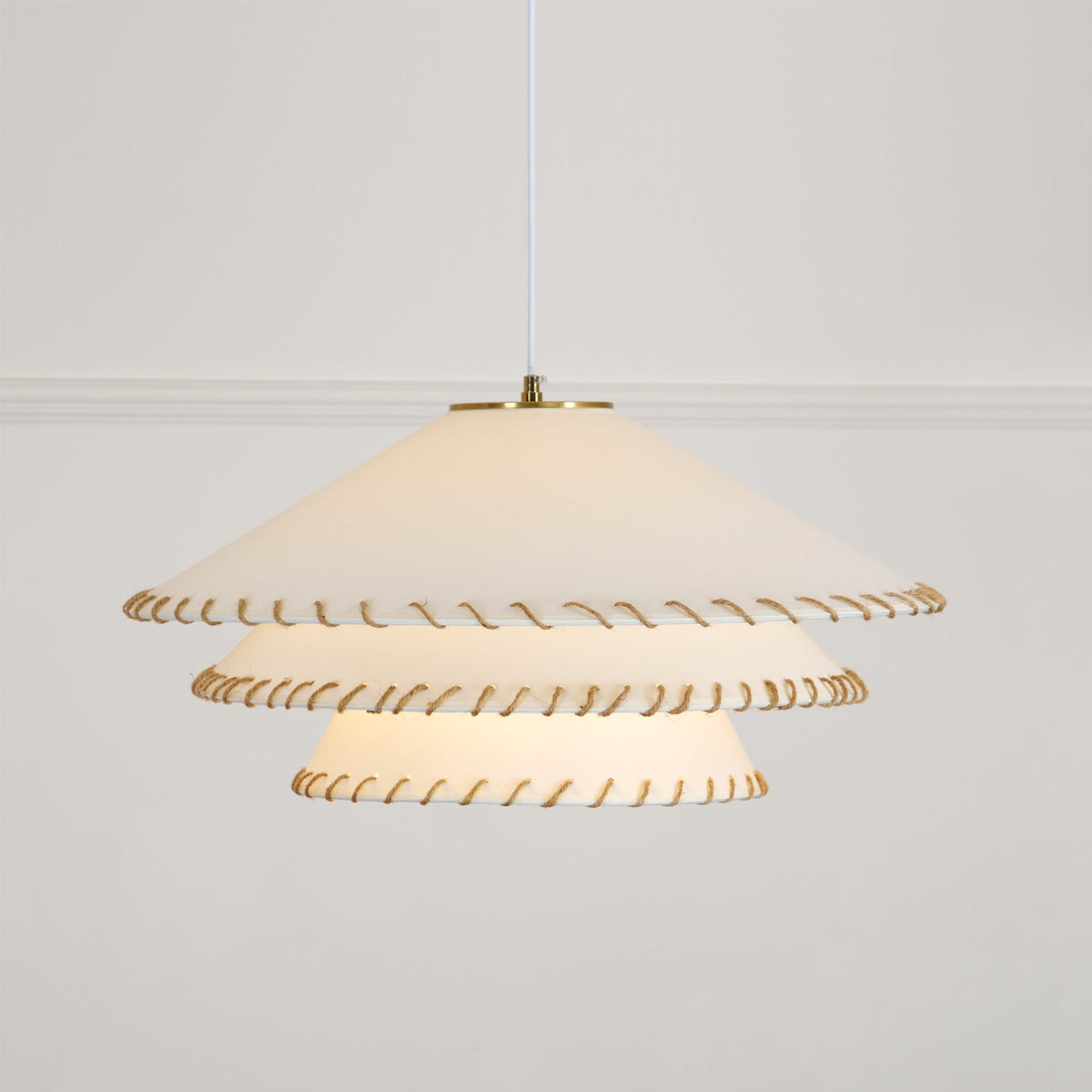 Oversized Fabric Drum Shade Ceiling Light for Kitchen Island & Dining Table – Adjustable Height Indoor Fixture with E26 Socket, Warm Ambient