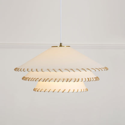 Oversized Fabric Drum Shade Ceiling Light for Kitchen Island & Dining Table – Adjustable Height Indoor Fixture with E26 Socket, Warm Ambient