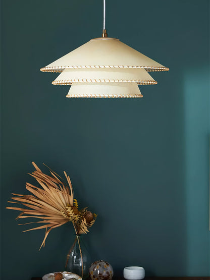 Oversized Fabric Drum Shade Ceiling Light for Kitchen Island & Dining Table – Adjustable Height Indoor Fixture with E26 Socket, Warm Ambient