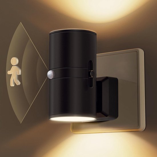 Dimmable LED Night Light Plug-In Wall Lamp for Bedroom Hallway Nursery Outlet Socket Warm White Light Energy Saving